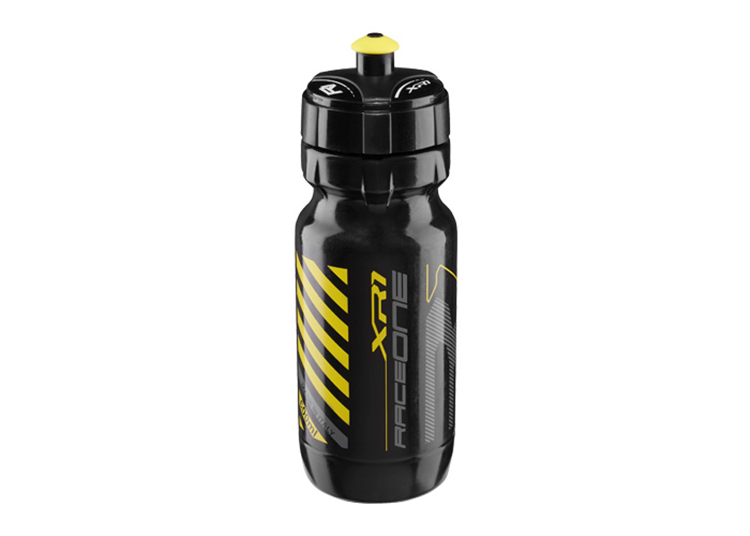 BIDON BICICLETA RACEONE XR1 600 ML. NEGRO AMARILLO